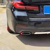 For BMW G30 G31 F90 M-Sport 2017 To 2025 High Quality Rear Bumper Side Splitters Flaps Corner Guard Protector Lip Glossy Black