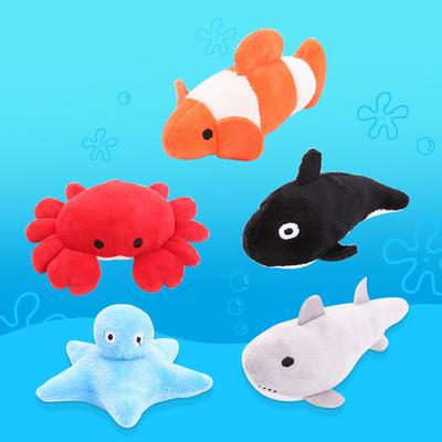Jouet Requin en Peluche, Mastication pour Chien, Nettoyage des Dents Forme Animale Sûre et Douce, Convient pour le Jeu Intérieur et Extérieur, Facile à Nettoyer, Résistant à l'Usure, Anti-Morsure