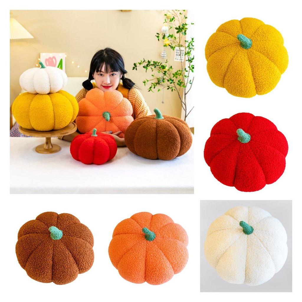 Cute Plush Pumpkin Pillow For Halloween And Home Decoration Soft And Skin-friendly Fabric