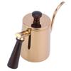 700ml Coffee Kettle 304 Stainless Steel Gooseneck Spout Coffee Drip Pot with Wooden Handle(  SpoutRose Gold )