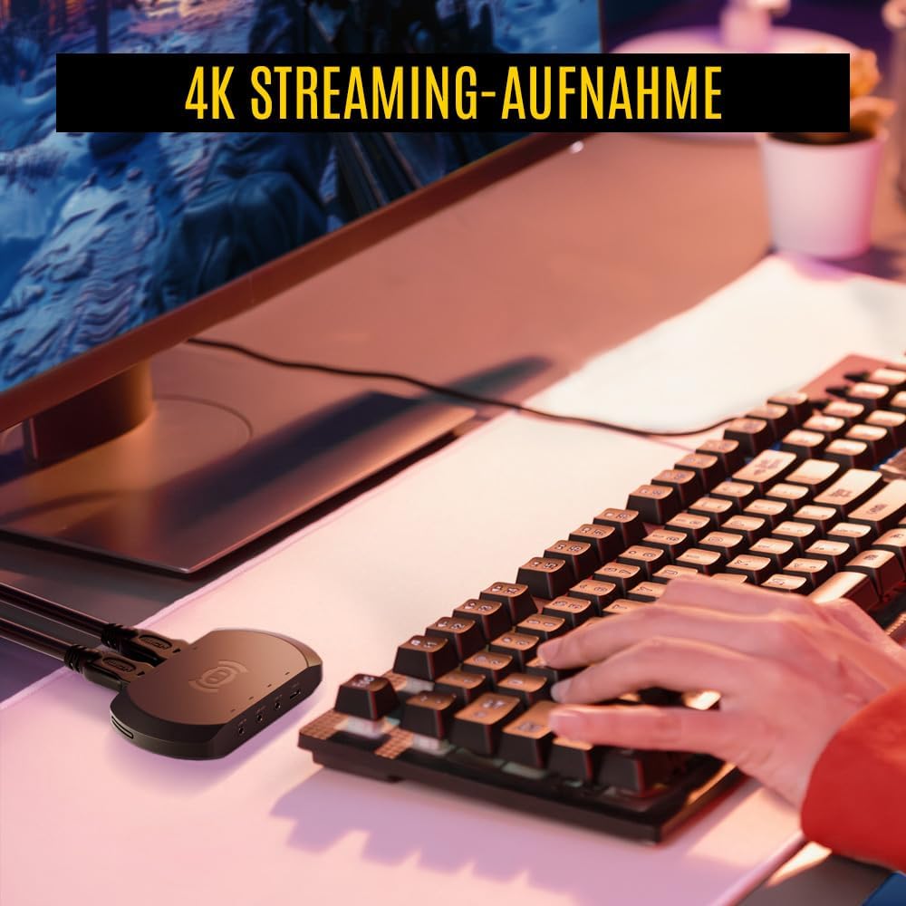 Streamplify CAPTURE 4K Capture Card 4K 30Hz 4K 60Hz Black