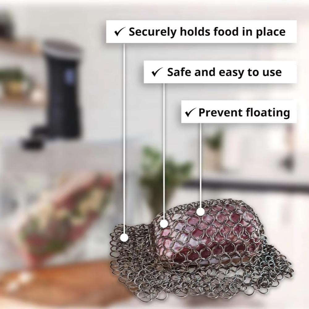 Sous Vide Gewicht Roestvrij Staal Verzwaringsgewichten 2 Klemmen Volledige Onderdompeling Sous Vide Accessoires Voedselkwaliteit Duurzaam Veilige Houvast