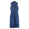 Kaslead New Arrival Women's Clothing Fashion Style Fashion Silm Sleeveless Denim Midi Skirt Dress 9942154