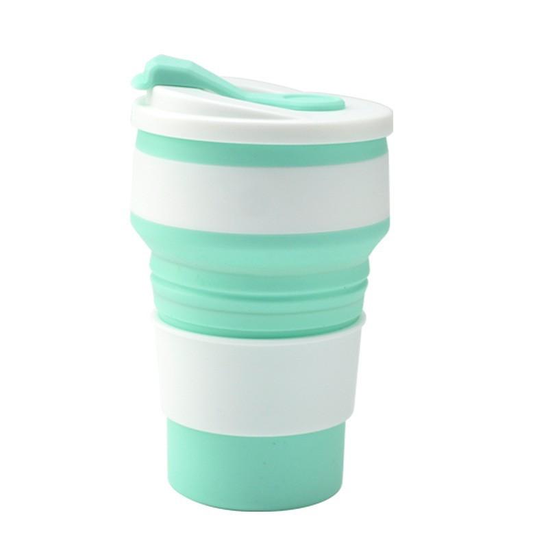 12 Oz Foldable Water Bottle, Silicone Portable Travel Water Cup, Lightweight and Reusable, Suitable for Travel and Sports, Etc.