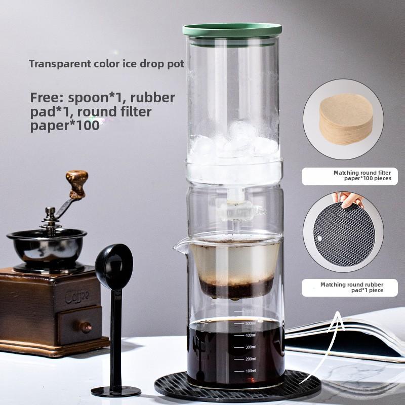 

Glass ice drip coffee pot, drip ice extraction sharing pot, new Chinese-style cold extraction teapot coffee utensils