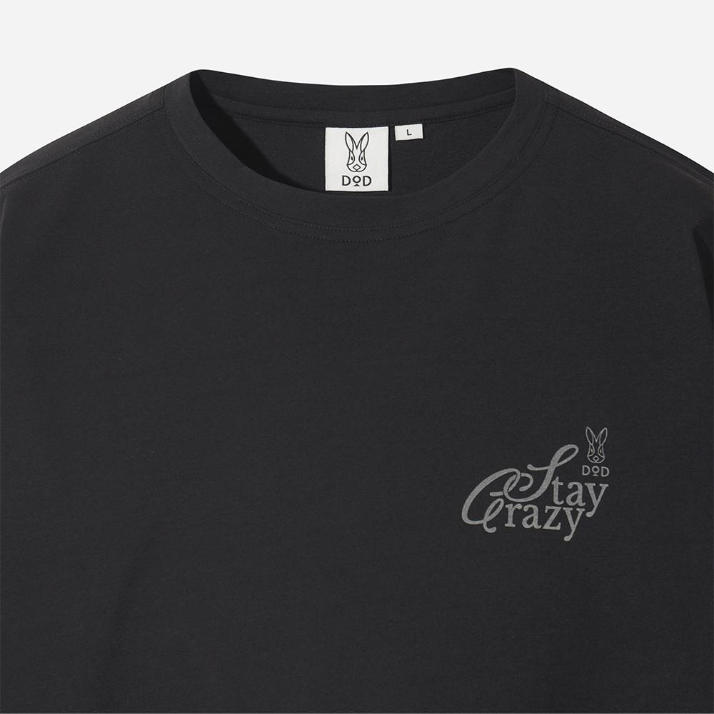 DOD Lettering Graphic Long Sleeve T-Shirt (Black)