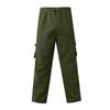 Men's Casual Red Cargo Pants with Multiple Pockets, Relaxed Fit, Durable Fabric, Ideal for Outdoor Activities