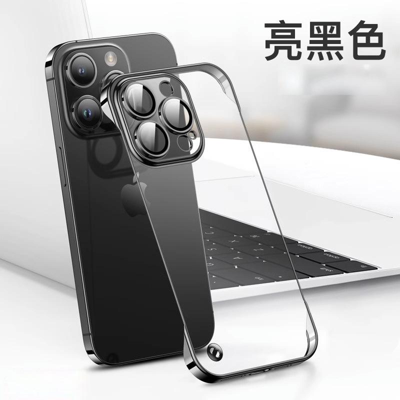Applicable to Apple 11promax mobile phone case iPhone11 ultra-thin transparent borderless lens all-inclusive protective case hard