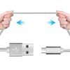 Câble Micro USB - Non spécifié - Lot de 3 - 1M - Nylon Argenté - Compatible Android