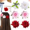 3Pcs Fashion SummerBill Hair Clips Rose Flower Hair Decoration  Clips Dual-Purpose Brooch  Multi-Purpose Accessories