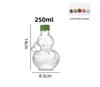 High-Value Blessings & Wealth 500ml Transparent Thick Glass Fruit Wine Bottle
