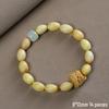 Small Leaf Boxwood Rosary: 108 Solid Wood Buddhist Beads Unisex Bracelet - High Density Sinking Wood