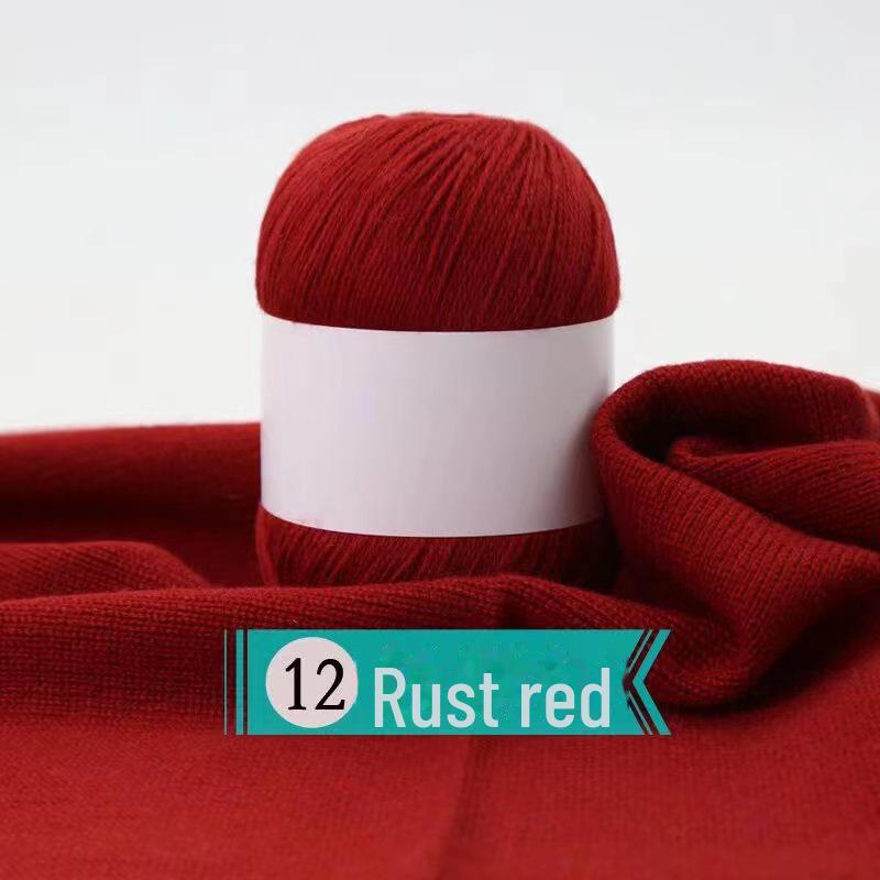 Hand-woven Cashmere Yarn - 3 Ply Soft Wool for Sweaters - Spot Processed Ball of Yarn