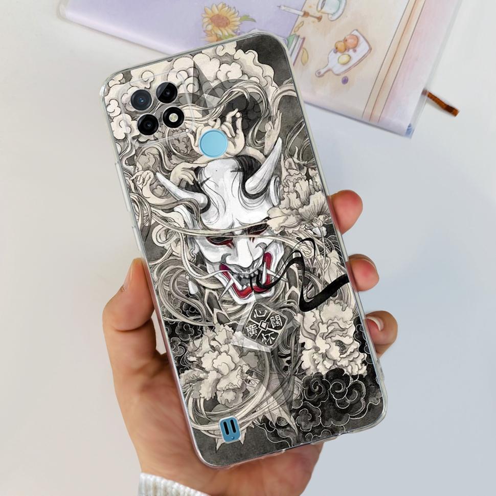 For Realme C21Y Case RMX3261  RMX3263 Cute Cartoon Cover Soft Silicone Phone Case For Realme C 21Y C21Y Bumper