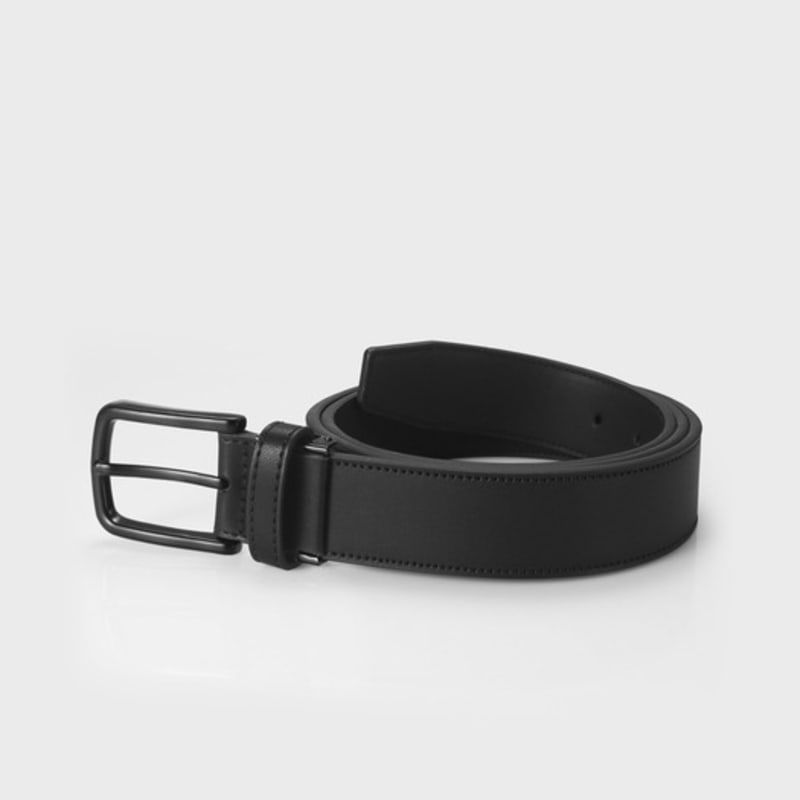 MISTICA 31mm Solid Stitch Visor Belt MU038CBK