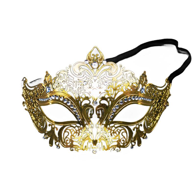Elegant Metal Diamond Mask Masquerade Couple Halloween Party Women Accessory