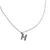 S990 Letter H Pendant Necklace Women Double-Sided Light Luxury Versatile Clavicle Chain