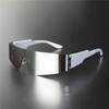 Flat Top Shield Fashion Punk Sunglasses Women Y2K Sun Glasses Men Mirror One Piece Eyewear 2000S 90S Goggles