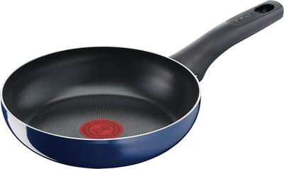 Tefal Bratpfanne, 20 cm, für Gasfeuer geeignet, Blau Intense Frying Blue D52102 „Royal Pan“, antihaftbeschichtet