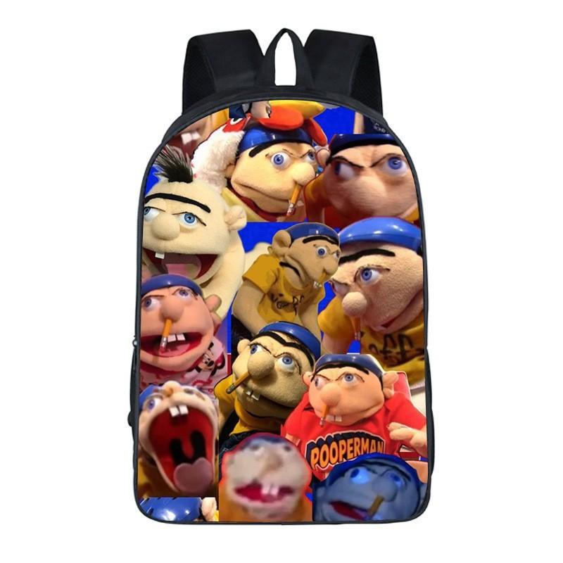 Jeffy Woodyotime Sml Cute Cartoon Pattern Children Large Backpack Capacity