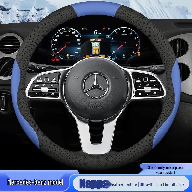 Mercedes-Benz Steering Wheel Covers for C-Class, E-Class, C200L, E300L, GLC260, GLB, GLA.