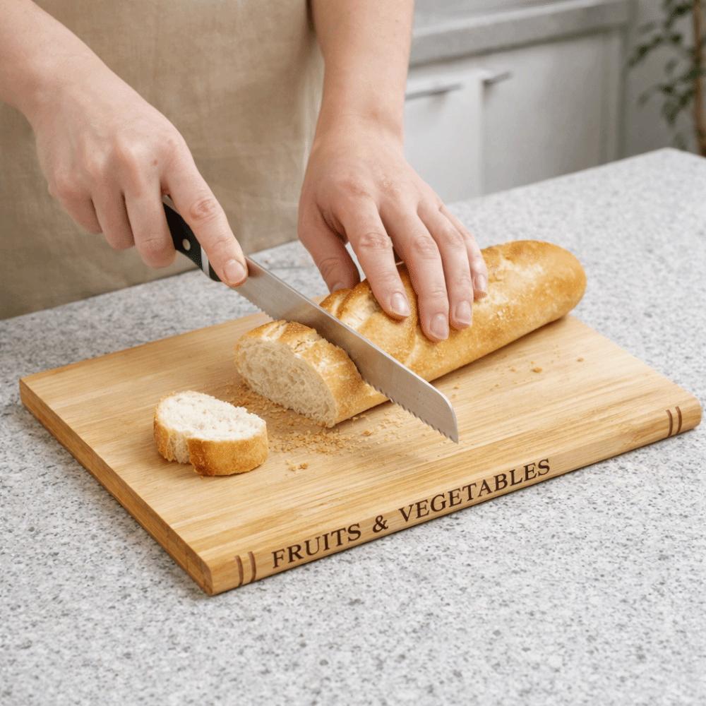 1/3 Pieces Multi-Functional Wooden Cutting Board Thickened Serving Board Chopping Board  Restaurant