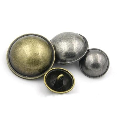 10 teile/los 15-28mm Vintage silber bronze dünnen eingefassten kahl pilz metallknopf mode-taste anzug mantel taste