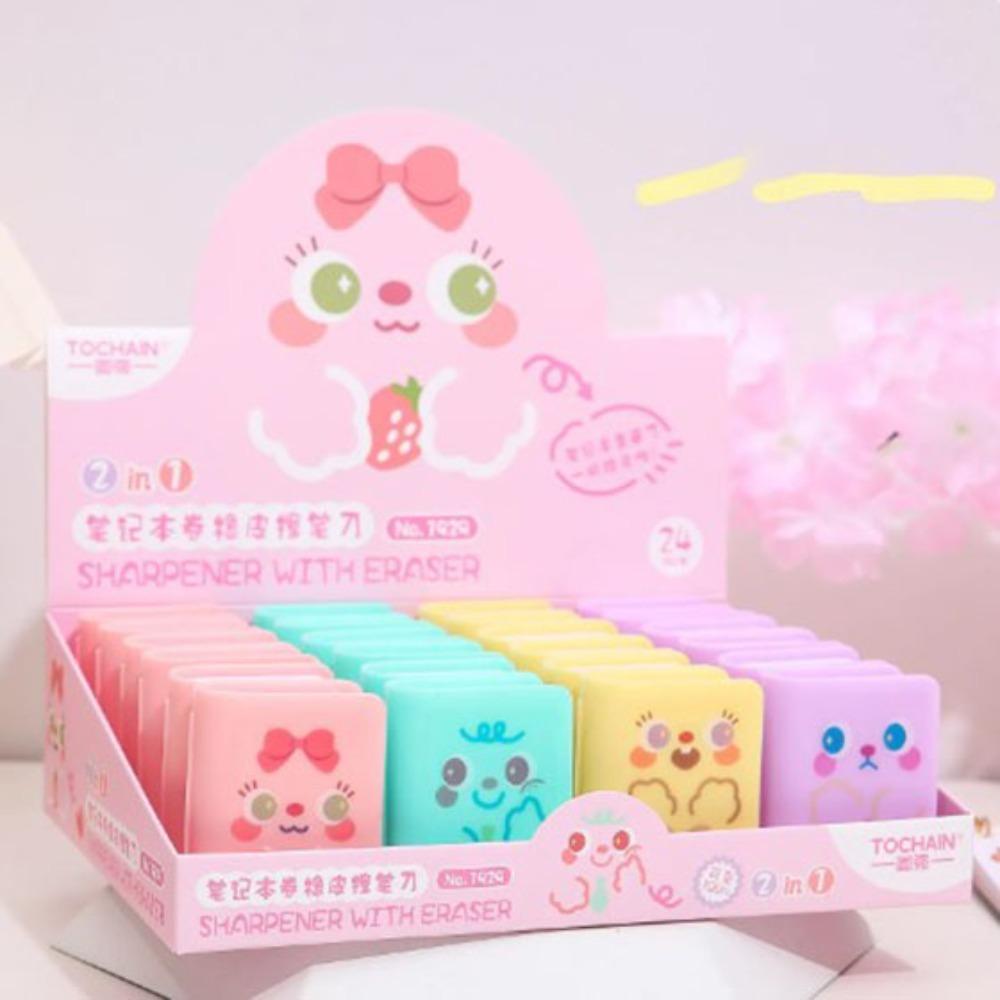 Plastics Cute Cartoon Stationery Student Kids Gift School Study Supplies  Student