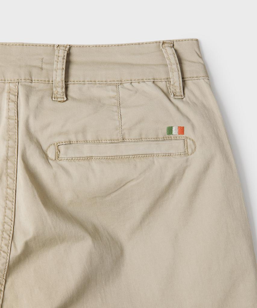 PANICALE Beige Regular Slim Fit Cotton Pants (Type B)