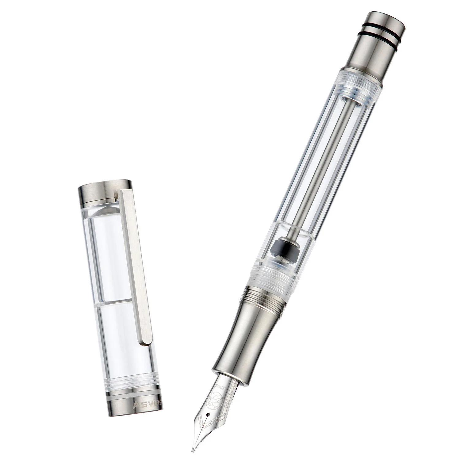 New Asvine V200 Transparent Fountain Pen