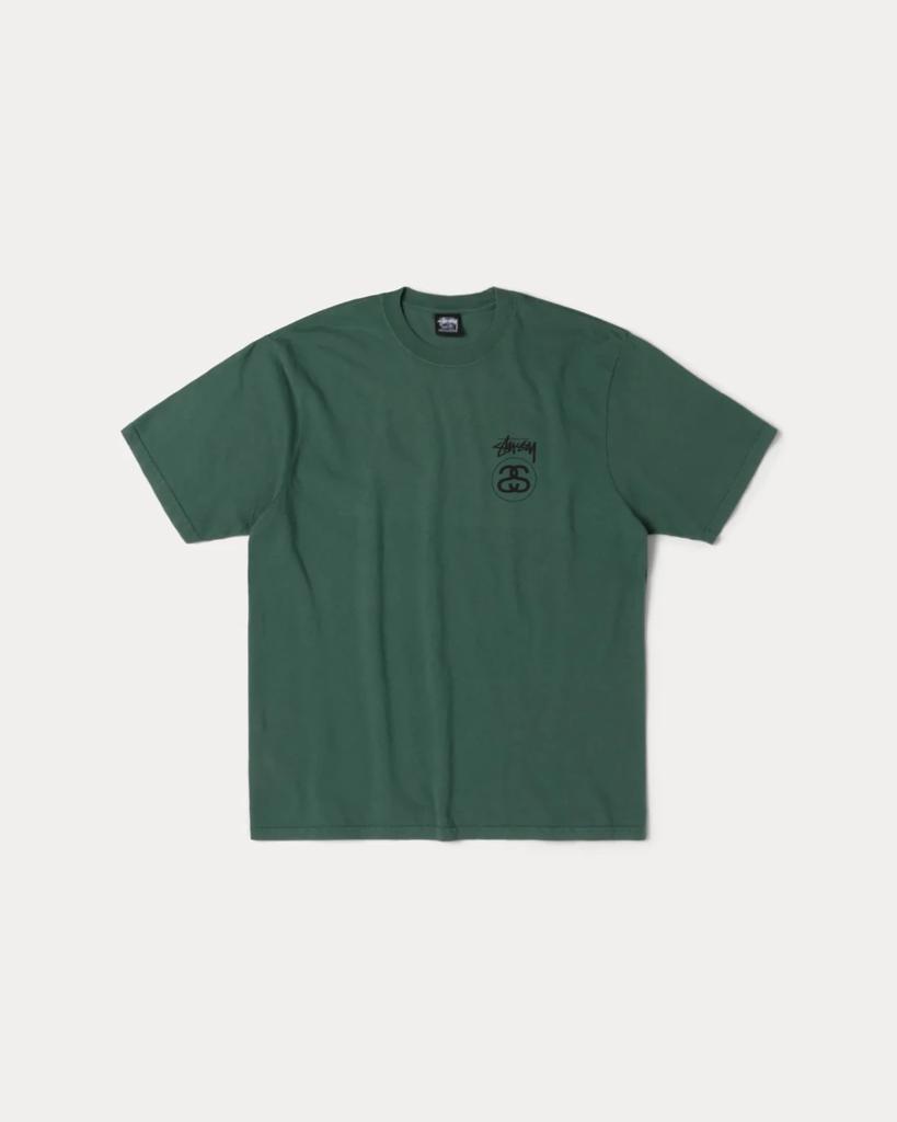 Stussy Stock Link Tee Pigment Dyed Pine