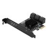 Expansion Card PCIE To 6Port SATA3.0 Hard Disk 6G ASM1166 Master GEN3 1 X Interface