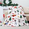 Christmas Dogs Throw Blanket Super Soft Flannel Fleece Xmas Decor