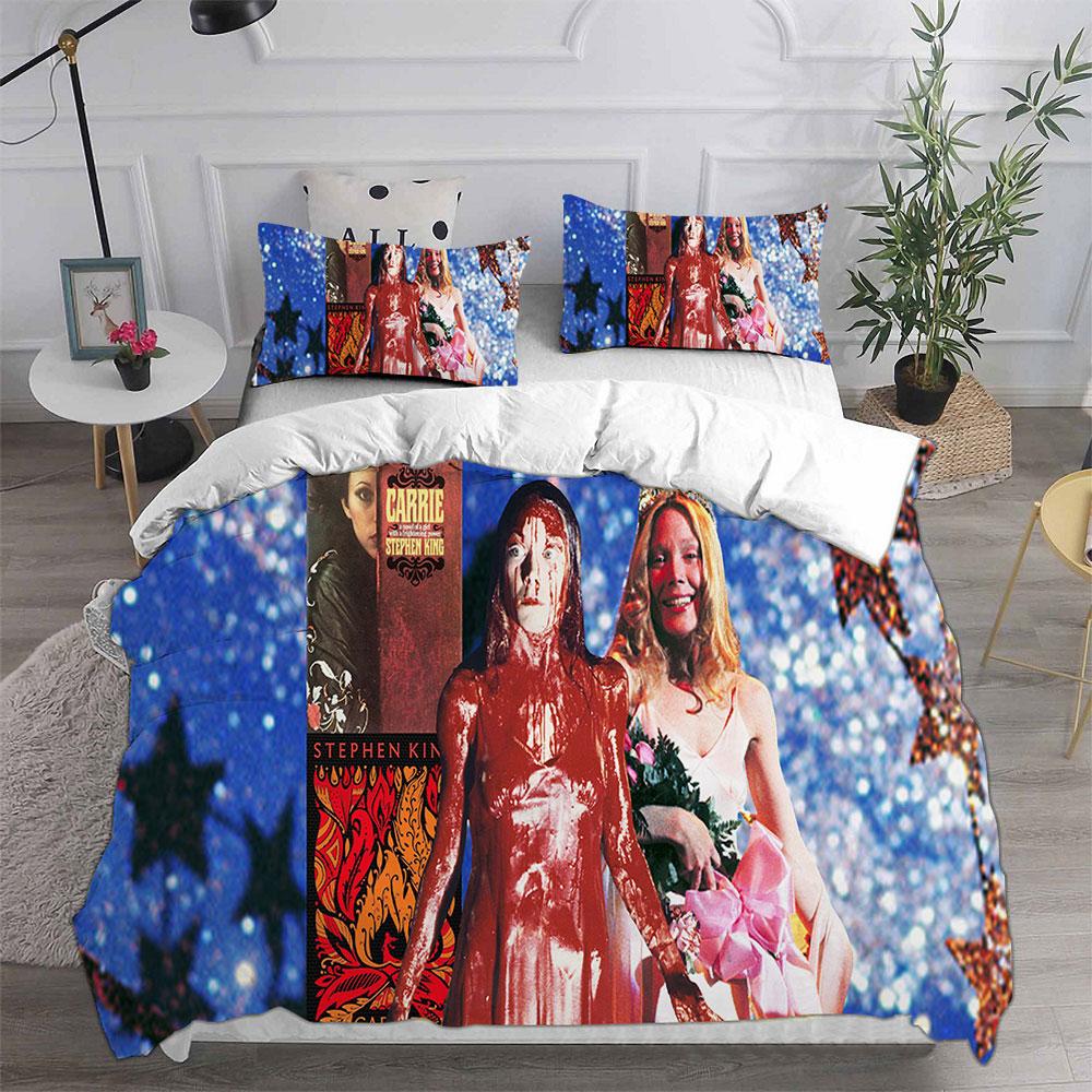 Carrie (1976) Bedding Sets Soft Bed Cover Comforter Duvet Cover Pillow Case 2-3 Pieces Sets Kids Adult Bedroom Decoration