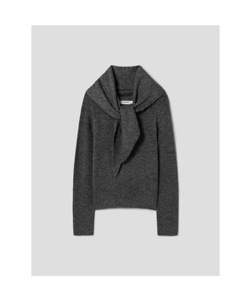 8SECONDS Scarf Pullover - Ash