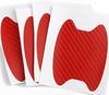 Carbon Fiber Car Door Handle Protective Stickers, 4-Piece Set