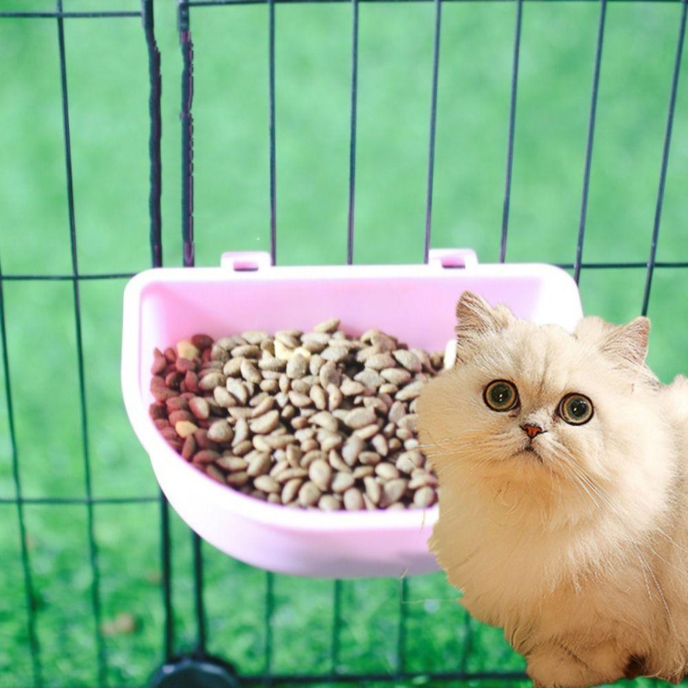 Plastic Small Pet Food Feeder Hanging Removable Pet Water Feeder Dispenser Large Capacity Washable Pet Drinking Fountain Feeder