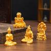 Tibetan Miniature Buddha Statues, In Various Shapes, Are Resin Handicrafts, Altar Ornaments, And Desktop Decorations
