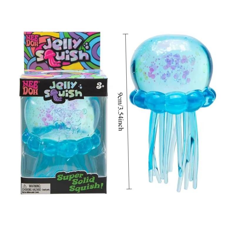 Schylling Needoh Nice Cube Sensory Squishy Stress Relief Fidget Toy Anti-Anxiety Squeeze Block For Focus ADHD Kids Adults
