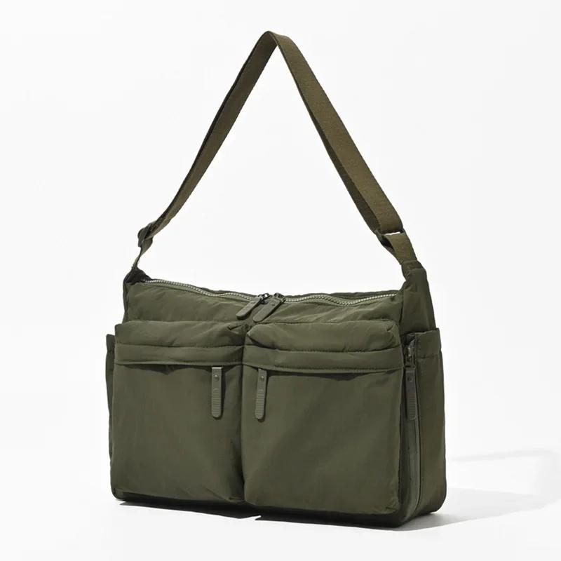Solid Color Nyl Women's Travel Messenger Bags Casual Sport Ladies Shoulder Bag Large Capacity Female Pocket Handbags Purse