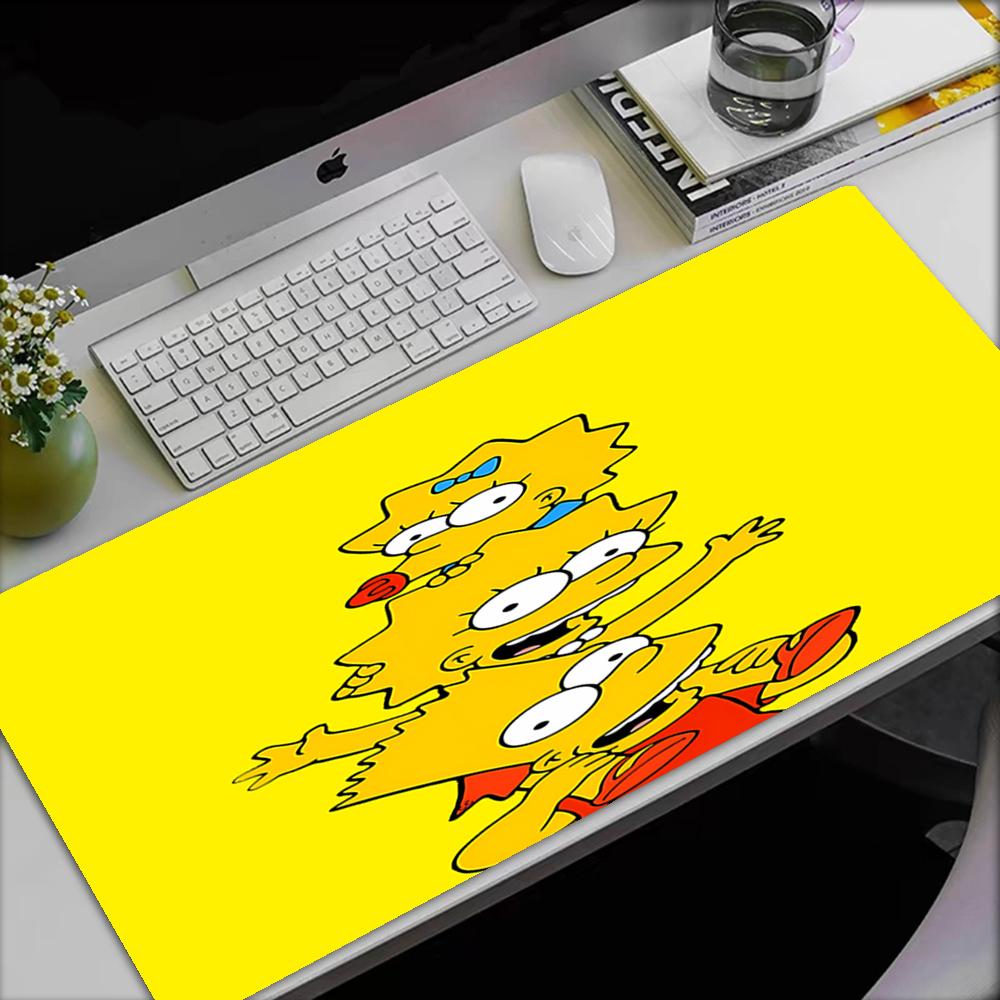 The Simpsons Theme Mouse Pad, Non Slip Rubber Base, Multifunctional Office & Home Decor, Perfect for Workspace Personalization.