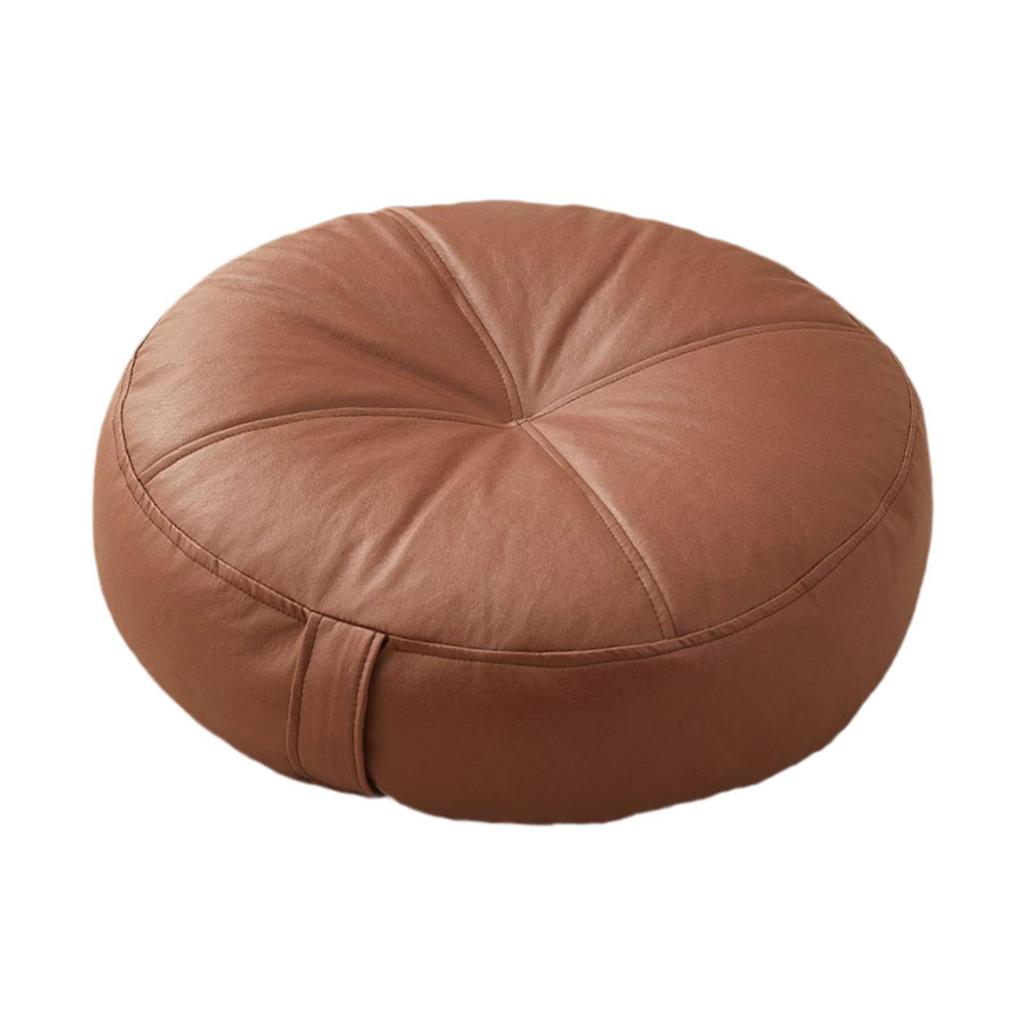 Small Round Floor Cushion Pad Soft PU Chair Pillow for Home Decor Living Room Indoor Outdoor Use