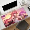 Genshin Impact Yae Miko Mouse Pad Nonslip Locking Edge DeskMat PC Laptop Accessories Rubber Office Keyboard Large Game carpet