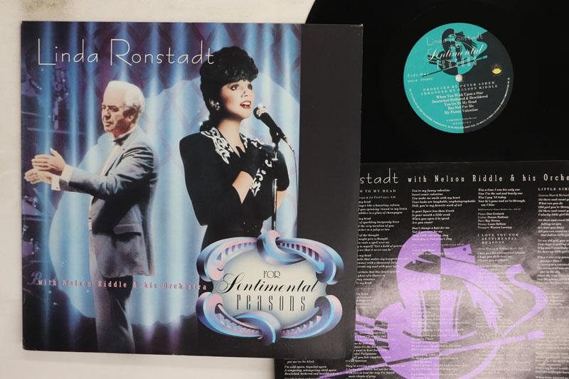 Виниловая пластинка LINDA RONSTADT NELSON RIDDLE For Sentimental Reasons 9604741E ASYLUM 1986 США Джаз Б/у