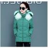Winter Jacket  Women Parkas Fur Collar Removable Cap Casual Female Cotton Down Jacket   Short Ladies Coats