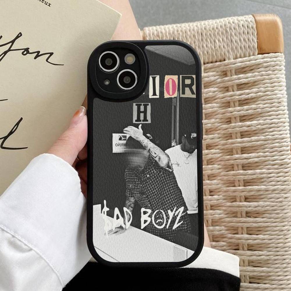 Junior H SAD BOYZ 4 LIFE Phone Case Hard Leather For IPhone 16 15 14 13 12 Mini 11 14 Pro Max Xs X Xr 7 8 Plus Fundas
