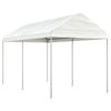 Vidaxl Garden Tent With Roof, White, 4.46X2.28X2.69 M, Polyethylene