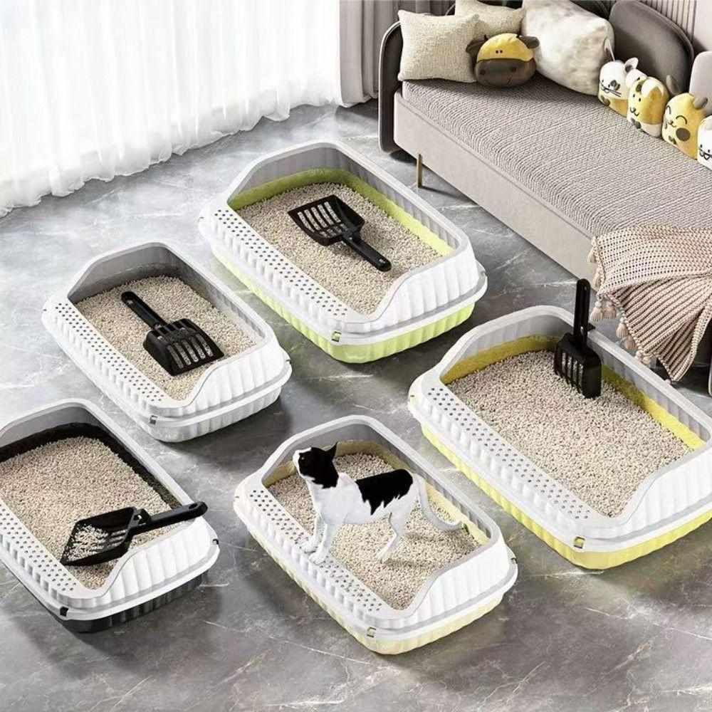 Katzentoilette mit hohem Rand Anti-Spritz Katzentoilette Katzentoilette Verhindert Sandaustritt Deodor
