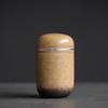 Kiln-transformed ceramic tea canister, small sealed jar, portable storage jar