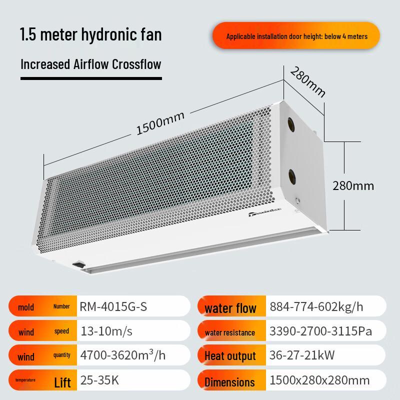 Theodore Commercial Water Heated Air Curtain